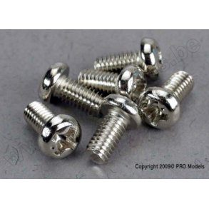 SCREWS, 3x6mm ROUNDHEAD MACHIN Traxxas