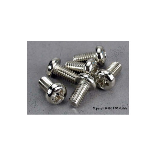 SCREWS, 3x6mm ROUNDHEAD MACHIN Traxxas