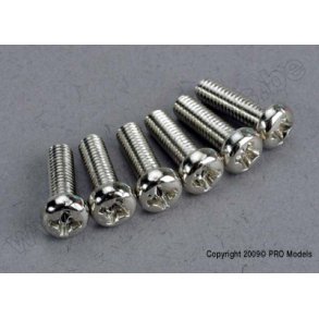 SCREWS, 3x10mm ROUNDHEAD MACHI Traxxas