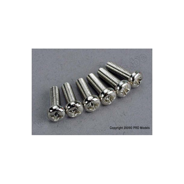 SCREWS, 3x10mm ROUNDHEAD MACHI Traxxas