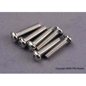 SCREWS, 3x12mm ROUNDHEAD MACHI Traxxas