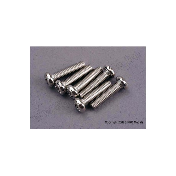 SCREWS, 3x12mm ROUNDHEAD MACHI Traxxas