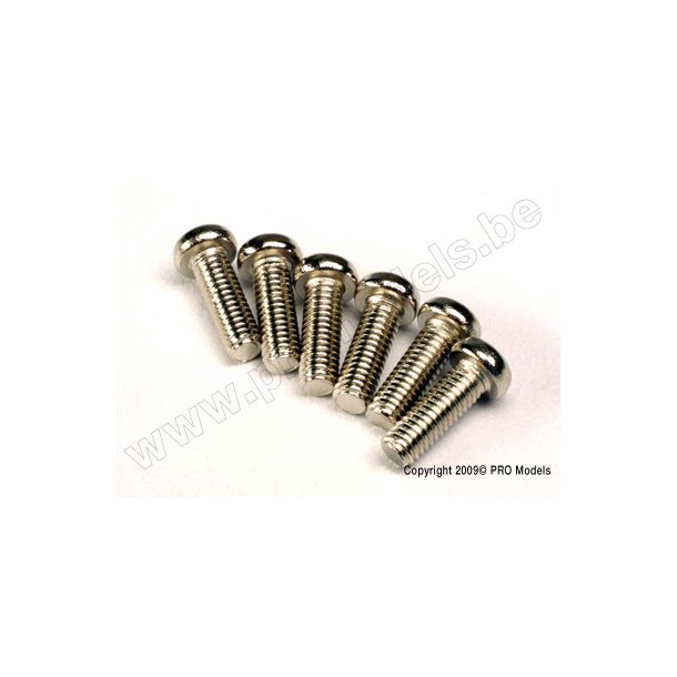 SCREWS, 2.6x8mm ROUNDHEAD MACH Traxxas