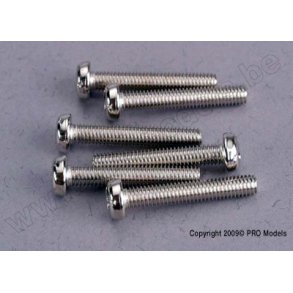 SCREWS, 3x18mm ROUNDHEAD MACHI Traxxas