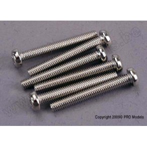 SCREWS, 3x23mm ROUNDHEAD MACHI Traxxas