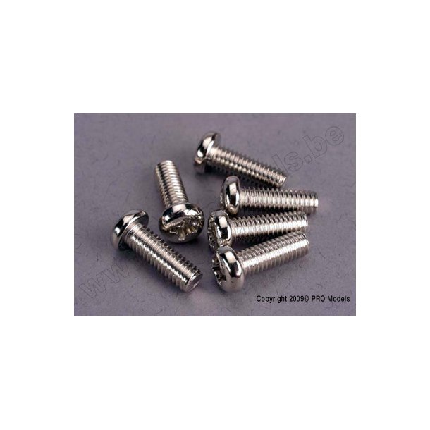 SCREWS, 4x12mm ROUNDHEAD MACHI Traxxas