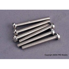 SCREWS, 3x25mm ROUNDHEAD MACHI Traxxas
