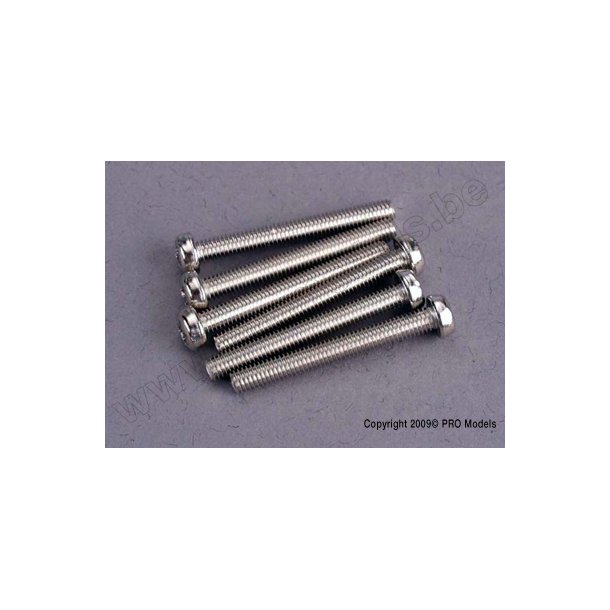 SCREWS, 3x25mm ROUNDHEAD MACHI Traxxas