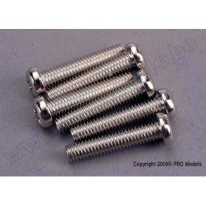 SCREWS, 4x20mm ROUNDHEAD MACHI Traxxas