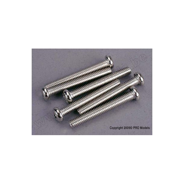SCREWS, 4x30mm ROUNDHEAD MACHI Traxxas