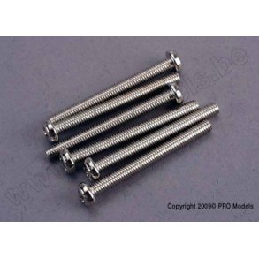 SCREWS, 3x30mm ROUNDHEAD MACHI Traxxas
