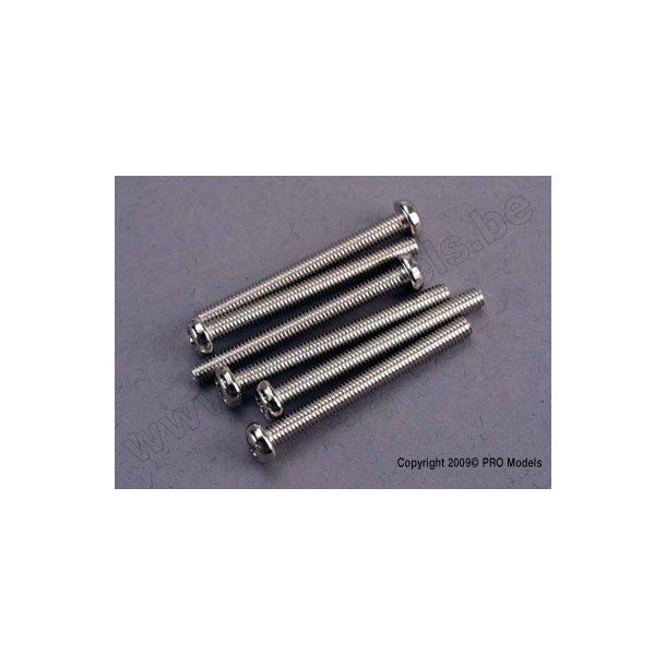 SCREWS, 3x30mm ROUNDHEAD MACHI Traxxas