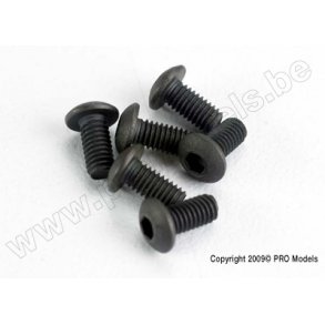 SCREWS, 3x6mm BUTTON-HEAD MACH Traxxas