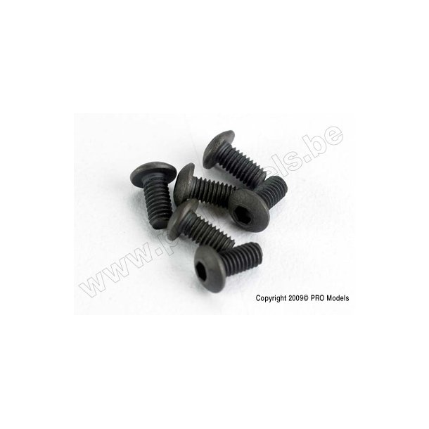 SCREWS, 3x6mm BUTTON-HEAD MACH Traxxas