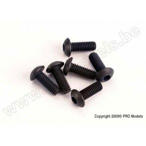 SCREWS, 3x8mm BUTTON-HEAD MACH Traxxas