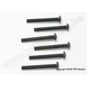 SCREWS, 3X25MM BUTTON HEAD MAC Traxxas