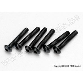 SCREWS, 3X18 BUTTON-HEAD MACHI Traxxas