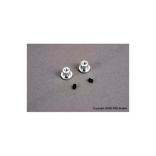 WING BUTTONS (2)/ GRUB SCREWS Traxxas