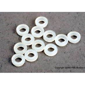 SPACERS, NYLON (3x6x1.5mm) (12 Traxxas