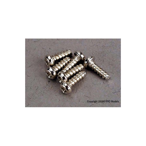 SCREWS 2X6mm ROUNDHEAD SELF-TA Traxxas