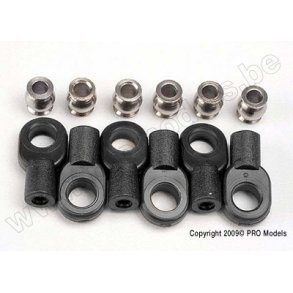 ROD ENDS SHORT (6) HOLLOW BALL Traxxas