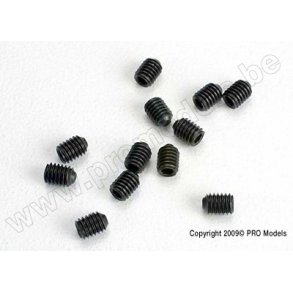 SET (GRUB) SCREWS, 3mm HARDENE Traxxas