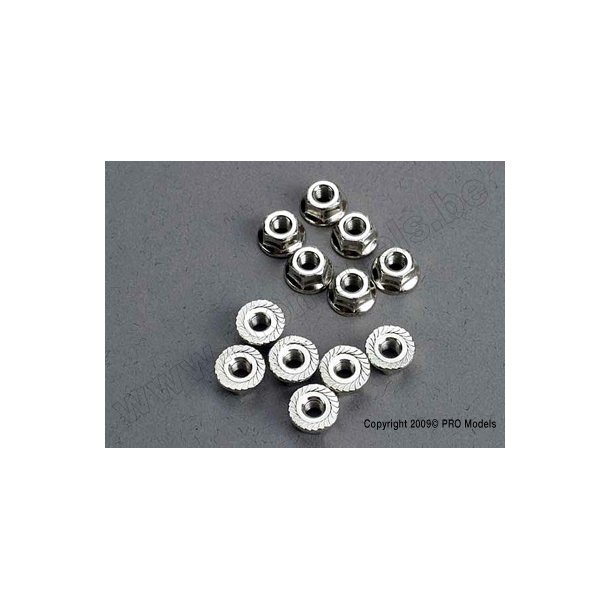NUTS, 3mm FLANGED (12) Traxxas