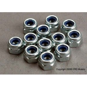 NUTS, 3mm NYLON LOCKING (12) Traxxas