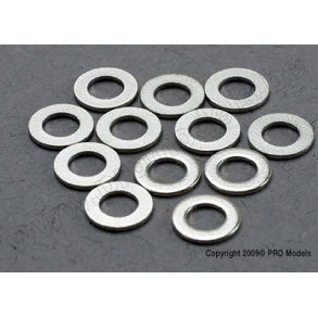 WASHERS, 3x6mm METAL (12) Traxxas