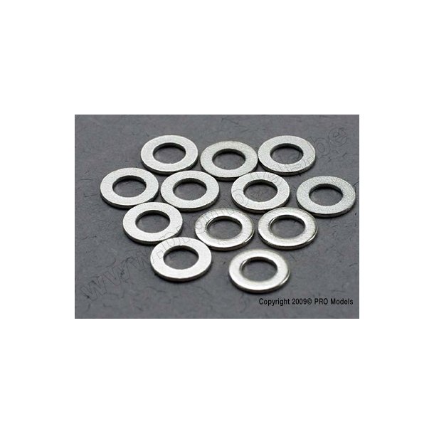 WASHERS, 3x6mm METAL (12) Traxxas