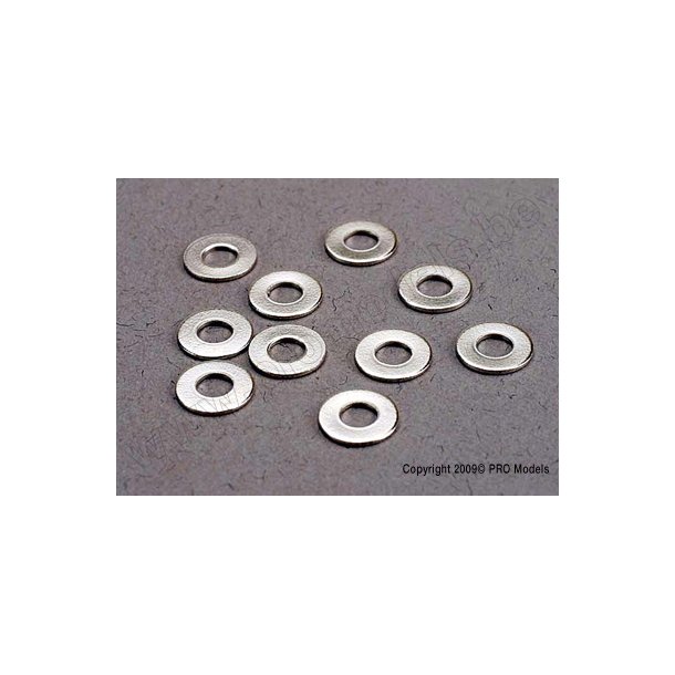WASHERS 3x7 FLAT METAL (10) Traxxas