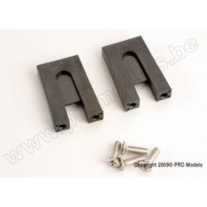 THROTTLE SERVO MNTS(W/SCREWS)( Traxxas