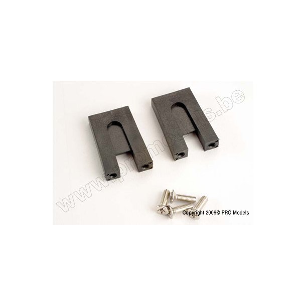 THROTTLE SERVO MNTS(W/SCREWS)( Traxxas