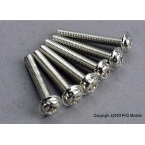 SCREWS, 3x20mm WASHERHEAD MACH Traxxas