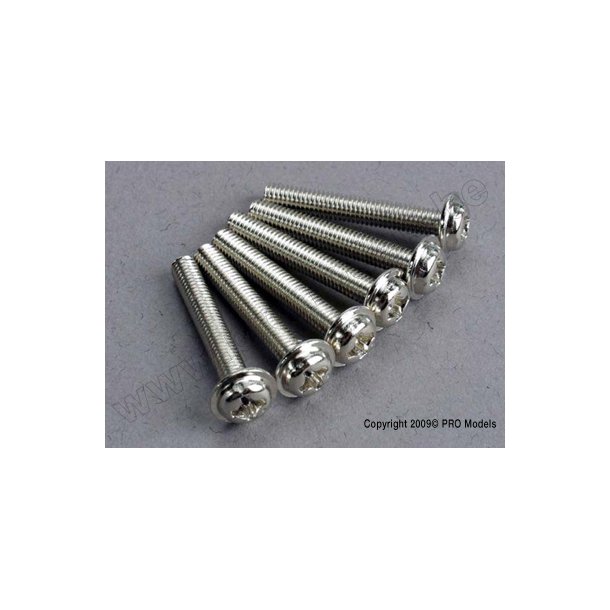 SCREWS, 3x20mm WASHERHEAD MACH Traxxas