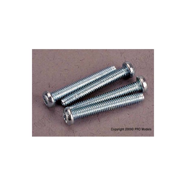 SCREWS, 2.5x19mm ROUNDHEAD MAC Traxxas