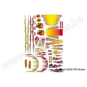 DECAL SHEET, FLAMES Traxxas