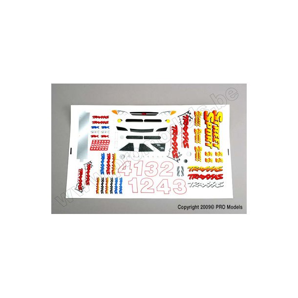 STREET SPORT DECAL SHEET Traxxas