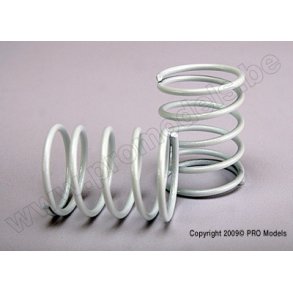 SPRINGS, WHITE (FRONT/REAR) (2 Traxxas