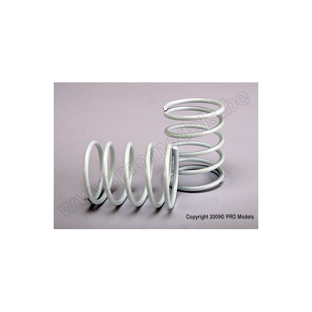 SPRINGS, WHITE (FRONT/REAR) (2 Traxxas