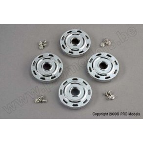 MERCEDES CHROME WHEEL COVERS(4 Traxxas