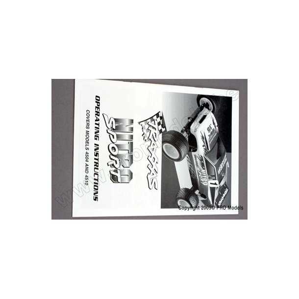 NITRO SPORT INSTRUCTIONS Traxxas