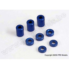 SPACERS, BLUE-ANODIZED, ALUMIN Traxxas