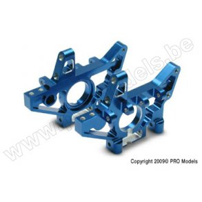 BULKHEADS,FRONT(ALUM-BLUE) Traxxas