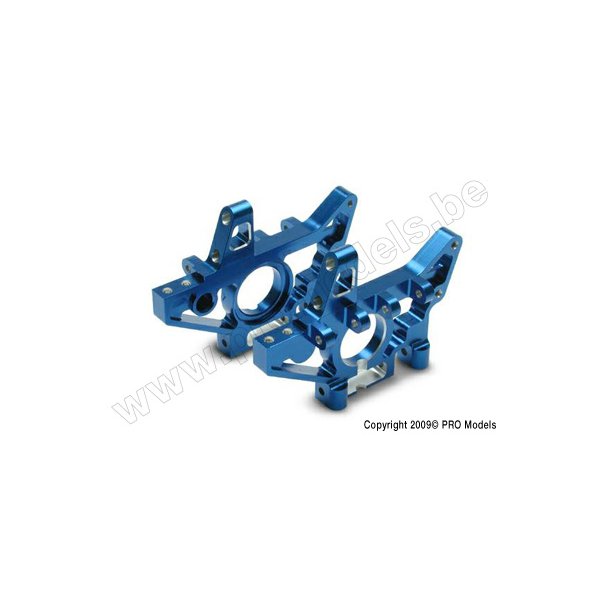 BULKHEADS,FRONT(ALUM-BLUE) Traxxas