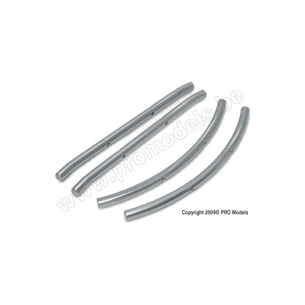 BUMPERS, BRUSHED ALUMINUM Traxxas