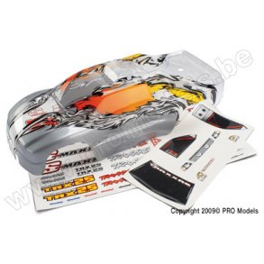 Body, Stadium Maxx (ProGraphix w/window/grill decals) Traxxas