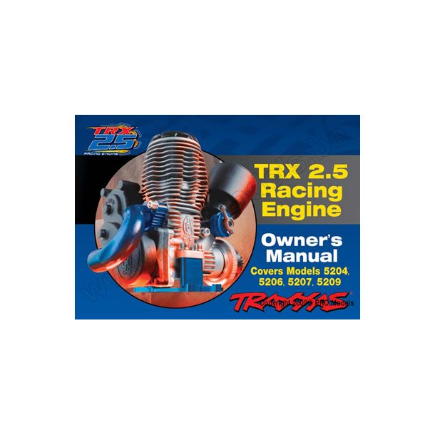 Engine Manual, TRX 2.5 Traxxas