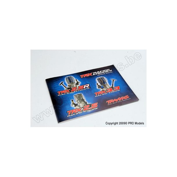 Engine Manual, TRX 2.5, 2.5R, 3.3 Traxxas