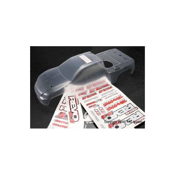 Body, Revo 3.3 (extended chassis) (clear, requires Traxxas